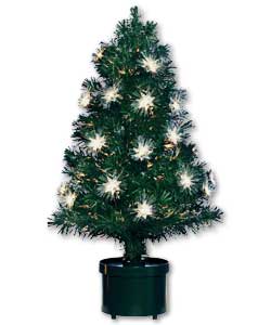3ft Fibre Optic Starburst Christmas Tree