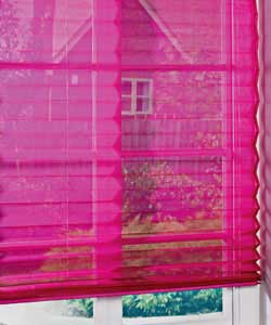 3ft Organdy Pleated Blind - Pink