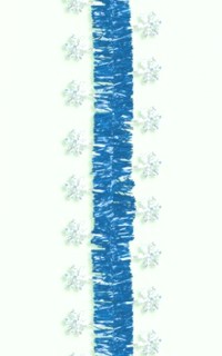 Unbranded 4.5m Prismatic Snowflake Tinsel Garland