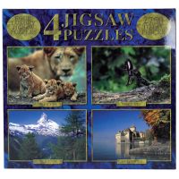 Four luxury jigsaw puzzles. 2 x 500 piece, 48 x 35.5cm (19 x 14&quote;). 1 x 750 piece, 59.5 x