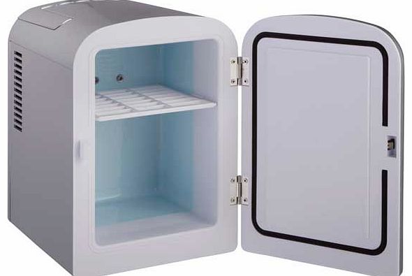 With a classic. contemporary design this 4 litre Silver Mini Travel Fridge is a must have accessory. Keep it in your bedroom. take it along with you in the car. or if your out camping and having picnics. This handy travel fridge will keep all your fo