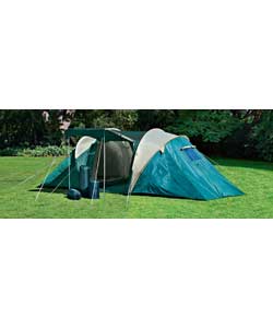 Includes 2 room 4 person tent, size (L)420, (W)210