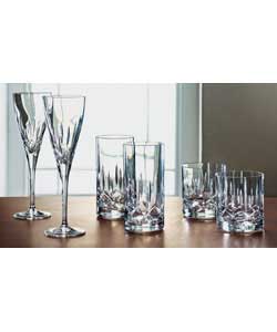 Capacity of each glass 330ml. 24 lead crystal. Handwash only. Gift boxed.