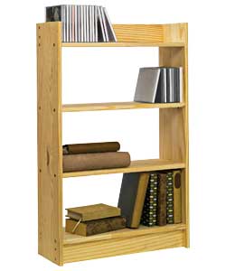 Unbranded 4 Shelf Unfinished Pine DVD/CD/Book Storage Unit