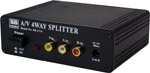 4-Way Video Splitter / Amplifer ( 4 Way AV Dist