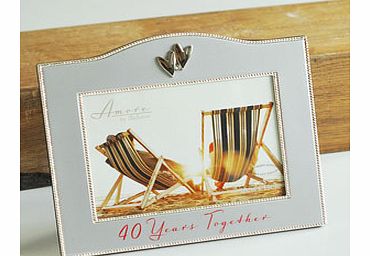 Unbranded 40 Years Together Ruby Wedding Anniversary 7 x 5