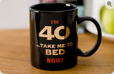 40th Birthday Mug This brilliant mug is a fantastic gift for anyone celebrating a 40th Birthday. Wit