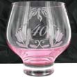 The 40th Anniversary Royal Doulton Bowl is a beautiful rose tinted bowl with the number 40 at the