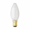 40W SBC lightbulb candle Opal pk 2