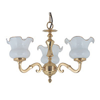 Traditional Georgian cast brass hanging pendant light in a polished brass finish which can be used w