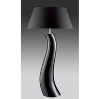 Unbranded 4266BK - Black Ceramic Table Lamp Pair