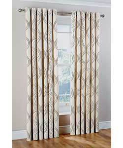 46 x 72 Wave Unlined Curtains - Natural