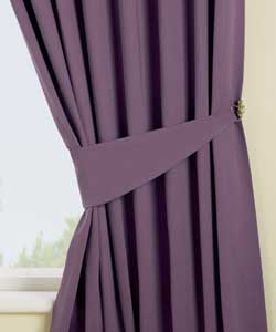 46 x 90in Pair of Lined Pencil Pleat Curtains - Damson