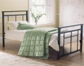 4ft 6ins bedstead with orthopaedic mattress