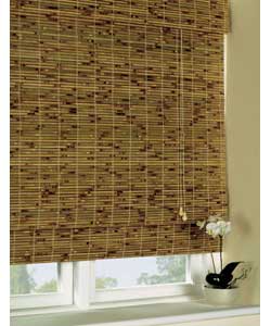 4ft Bamboo Roman Blind with Valance - Natural
