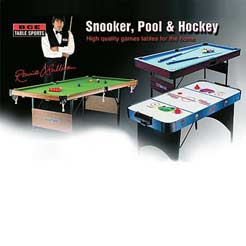 The 4FT Snooker Table with a fully covered bed and cushions. It has a folding leg system for easy