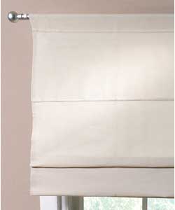 100% cotton blind for slotting onto your curtain pole (pole not supplied).Wipe clean with damp