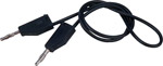 50cm (20in.) long patch cords for setting up test gear etc.  comprising an extra flexible wire termi