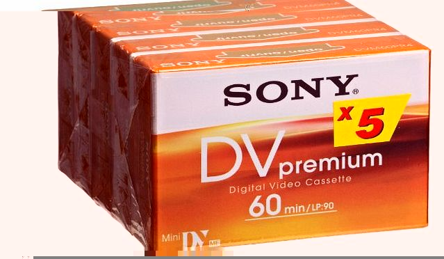 5 x Mini DV Cassettes Compatible with all brands of Mini DV Camcorders.