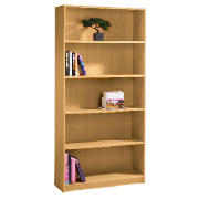 Unbranded 5 shelf 80cm Bookcase, Oak effect
