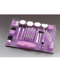 50 Piece Lilac Cosmetic Brush Set