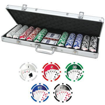 500 CQ Poker 11.5gm HIGH ROLLER NUMBERED CHIPS