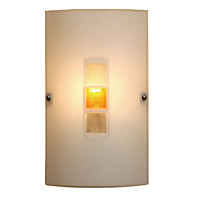Unbranded 509 AM - Amber and Glass Flush Light