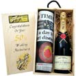 50th Anniversary Times and Champagne Cask