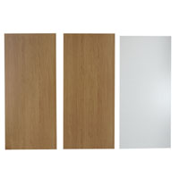 570mm Wide 2 x Mid Height End Panels - End Panel E Oak Style