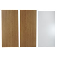 570mm Wide 2 x Mid Height End Panels - End Panel E Solid Oak/Solid Oak Classic