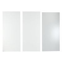 570mm Wide 2 x Mid Height End Panels End Panel E White Style
