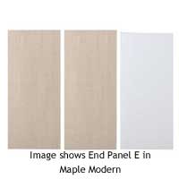 570mm Wide x 2 Mid Height End Panels - End Panel E Cottage Style