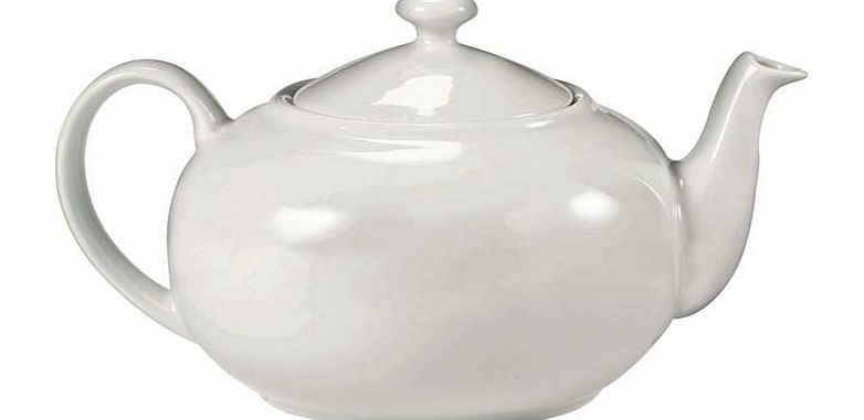 Unbranded 6 Cup Traditional Tea Pot - White