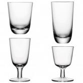 Elegant sets of 6 hand blown drinking glasses. Hand wash only. Boxed. Tumblers: H11 x 9cm diameter. 