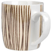 Unbranded 6 Pack of Mocha Stripe mug