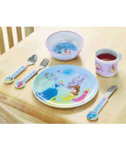 Unbranded 6 Piece Disney Princess Childrens Dinner Set
