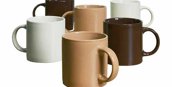 Unbranded 6 Piece Mugs Set - Natural