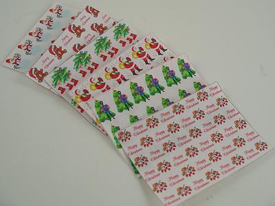 6 Sheets 1:12 Scale MIniature Christmas Wrapping