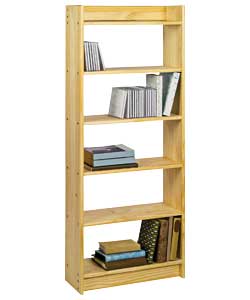 Unbranded 6 Shelf Unfinished Pine DVD/CD/ Book Storage Unit