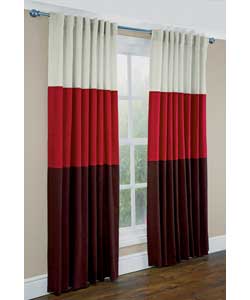 Unbranded 66 x 72in Trio Curtain - Red