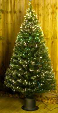 Christmas Trees - 6Ft Outdoor Fibre Optic Tree
