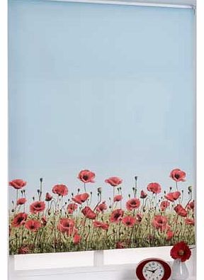 Unbranded 6ft Poppy Meadow Roller Blind - Multicoloured