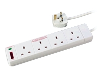 6WAY SURGE PROTECTED SOCKET WITH LED 2M CABLE