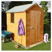 Unbranded 6x4 Wooden 8mm apex shed with installation