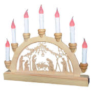 Unbranded 7 Candle Archwith Naticity Scene - Indoor