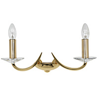 Unbranded 715 2GO - Gold and Crystal Wall Light