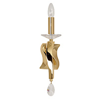 Unbranded 719 1GO - 1 Light Gold and Crystal Wall Light