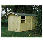 Unbranded 7x13 Pressure treated wooden shiplap apex shed
