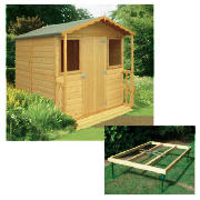 Unbranded 7x7 wooden chalet with base