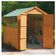 Unbranded 8 x 6 Apex Shiplap Shed with installation